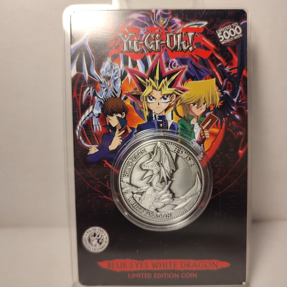 Yugioh Blue Eyes White Dragon Limited Edition Coin Official Konami Collectible